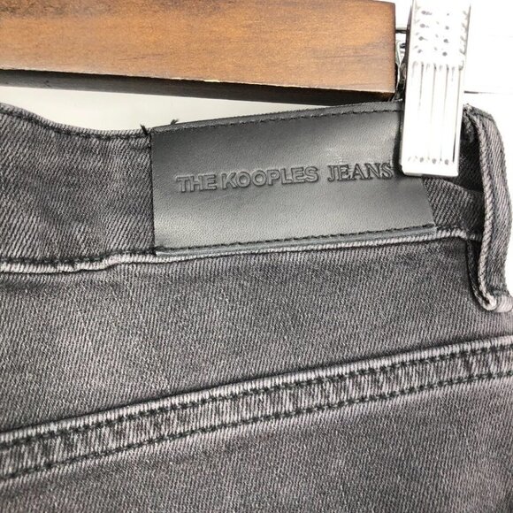 NWT The Kooples Charcoal Wash  Lizy Distressed SlimJeans w/ Piercings size 24 - Picture 15 of 16
